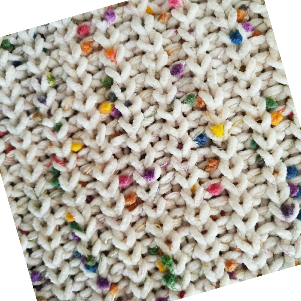 LAST 1! POL Confetti Sweater Dress Soft Chenille V Neck - Picture 3 of 8